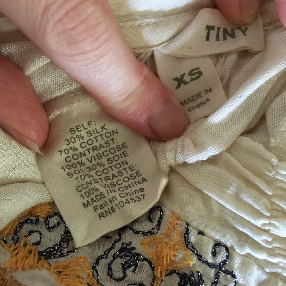 Anthropologie TINY Embroidered Button Down Blouse - Picture 16 of 16